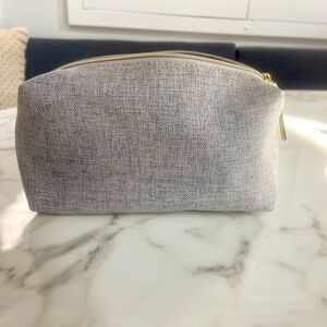 Lancome gray cosmetic bag (makeup case)